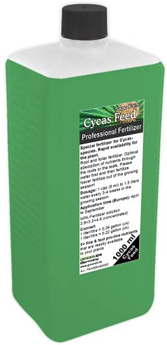 GREEN24 Engrais pour fougères palmées Cycas, engrais liquide de qualité supérieure de la ligne professionnelle 1000 ml.