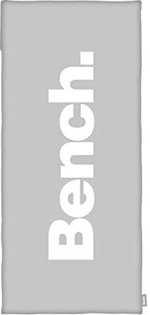 Bench Sport- und Fitnesstuch, Urban Grey, ca. 50x110 cm + 15 cm Flap, 100 % Polyester, Rückseite mit Überzug für Fitnessgeräte, Integrierte Reißverschlusstasche, Farbe: Grau, Art.Nr.: 6912601547