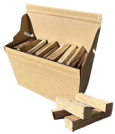 Warma Oak Pizza Wood Stix Logs - Kiln Dried Oak Hardwood Kindling Wood Sticks - For Ooni Uuni Nero Dellonda Portable Small & Mini Pizza Oven Wood Garden Outdoor Fire Pits & Stoves - 1 x 4.5kg Box