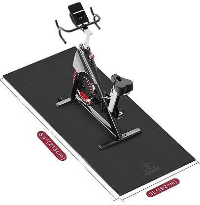 HAPBEAR Esterilla Protección de Suelo-213×92cm×6mm, Antideslizante, Tapete para Equipo de Ejercicio, Cintas de Correr, Bicicleta estática, Elíptica, Banco De Pesas, Aparatos de Fitness