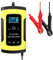 SHEHUALI Autoladegerät, 12V 6A Impulsreparatur-intelligentes Ladegerät LCD-Anzeige for LKW-Motorrad-Auto 12V AGM-Gel-Trocken-Nass-Blei-Säure-Batterie 75AH 90AH 100AH(Yellow)