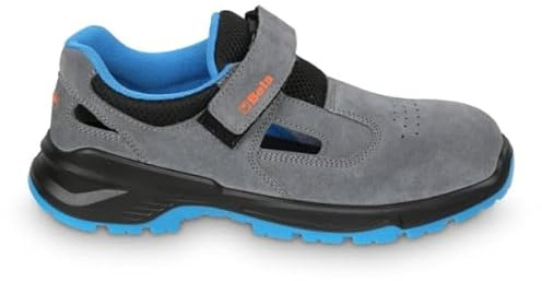 BETA 7201BP 43 Taglia 43 Sandali Basic Plus in Pelle Scamosciata con Chiusura a Strappo Scarpa da Lavoro S1PS FO SR