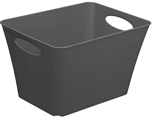Rotho Living Aufbewahrungsbox 44l, Kunststoff (PP) BPA-frei, anthrazit, 44l (52.6 x 39.2 x 31.0 cm)