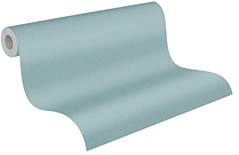 A.S. Création Unitapete Trendwall 2 Tapete einfarbig unifarben Vliestapete blau matt fein strukturiert 379726 37972-6