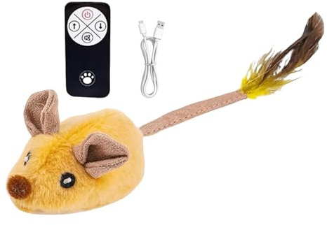 Remote Control Mouses Interactive Cat Toys - Plush Fake Rats & Squeaky Soft Toys For Indoor Exercise