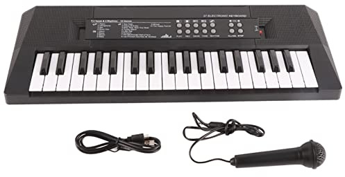 Juguete de Instrumento Musical: Teclado Eléctrico de 37 Teclas con Micrófono y Función de Grabación