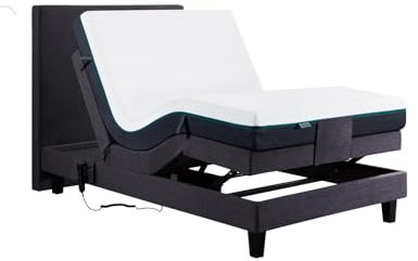 De RUCCI Motorbett, Boxspringbett mit elektrischer Verstellung, 7-Zonen Matratze, Modell 209E Riva Bestes Preis-Leistungs-Verhältnis, Zwei Jahre Garantie auf den Bettmotor (Anthrazit, 140 x 200 cm)