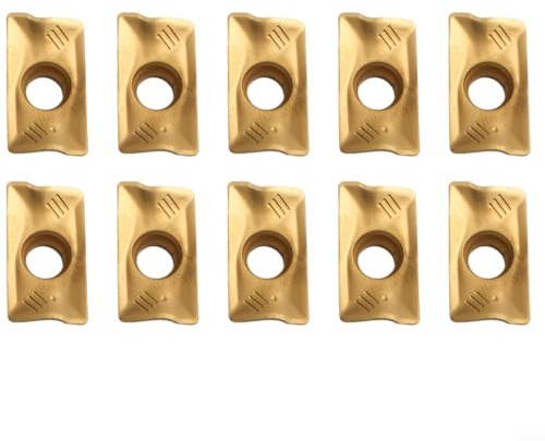 Eawfgtuw Para R390-170408M-PM 1025 insertos de carburo indexables, 10 piezas para acabado y acabado para fresado CNC con alto agarre y resistencia en hierro fundido
