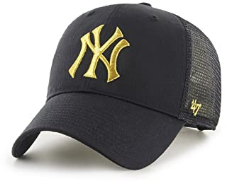 47 Brand B-BRMTL17CTP-BK, Gorra con Visera De Las Mujeres, Black, One Size