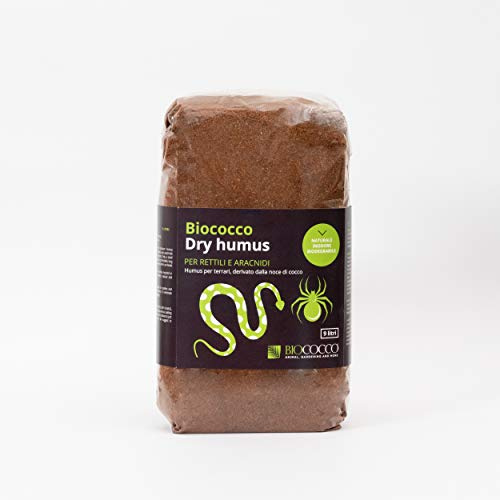 BIOCOCCO Dry Humus – Humus per TERRARI – Confezione Singola da 9 Litri – Pronto all'Uso