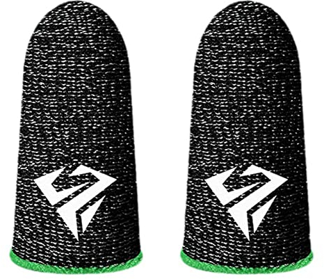 BBASILIYSD 1 Paar für Pubg Mobile Spiele Gaming Finger Sleeve Atmungsaktive Fingerspitzen Schweißfest Anti-Rutsch Fingerspitzen-Abdeckung für Mobile Gam W7m7
