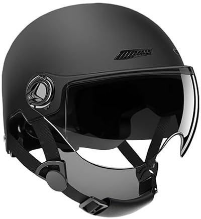 Bike Helmet, Shock Absorbing Half Helmet for Men and Women, Scooter, Mountaineering, Mountain Bike Helmet, Skating Protector Adult Youth Adjustable Bike Helmets Electric (black)