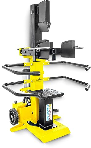 BAMATO HO-8PRO Holzspalter mit Elektroantrieb | 8 Tonnen Spaltkraft | patentierter Spalttechnik | Vario Spalt System | Schwenkbarem Spalttisch | Brennholzspalter Kurz & Langholz