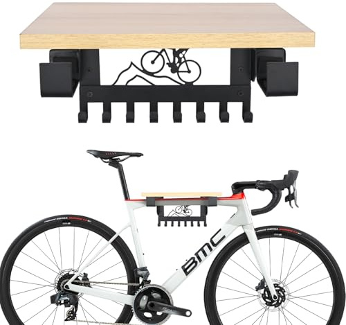 MYOYAY Support et étagère pour vélo - Support mural multifonctionnel VTT, vélo de route et électrique