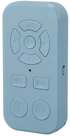 Denash Telecomando del Telefono, V4.2 Otturatore della Fotocamera Registrazione Video Girapagina Remoto per Smartphone e Tablet con compatibilità TikTok, Spotify (Blue)