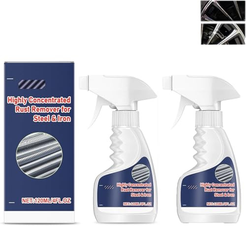 Dissolvant de rouille haute performance pour métal, puissant pour métal et acier inoxydable, puissant dissolvant de rouille pour Iron, Highly Concentrated Rust Remover for Steel & Iron (2)