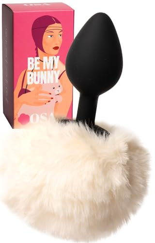 MySecretCase Plug Anale Coda Bianca Dilatatore Ano per Donna e Uomo Butt Plug Morbido in Silicone Dilatatore Anale Sexytoysys Donna Impermeabile Sexytoysys Coppia