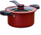 3 5L Olla de cocción de acero inoxidable con característica antiadherente Solución de cocción rápida (rojo)