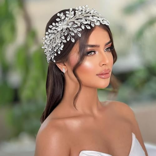 WONRLUA Bridal Hair Accessories, Elegant Wedding Headpiece for Bride
