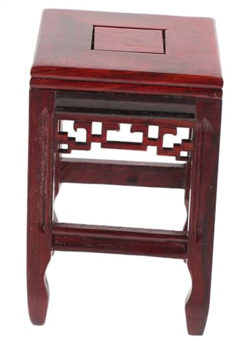 ABOOFAN Wenge Flower Stand for Indoor Plants Wood Planter Holder Antique Shelf Design for Displaying Crafts and Small Pots