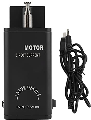 Pyltha Motore Gira Arrosticini Elettrico 3V con Cavo USB, Motore Girarrosto Barbecue, Motorino 5RPM Compatto e Portatile - Alta Efficienza, Basso Consumo, Ideale per Rosticceria e Picni