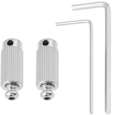 eMagTech Ett par Tremolo-stiftörhängen kompatibla med Gotoh 510T 510TS gitarrbro, krom