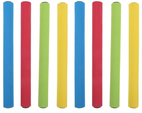 KOMBIUDA 8 Piezas De Bastón De Relevos para Entrenamiento En Pista Bastón De Relevos Atlético De Carreras De Pista De Esponja para Atletas