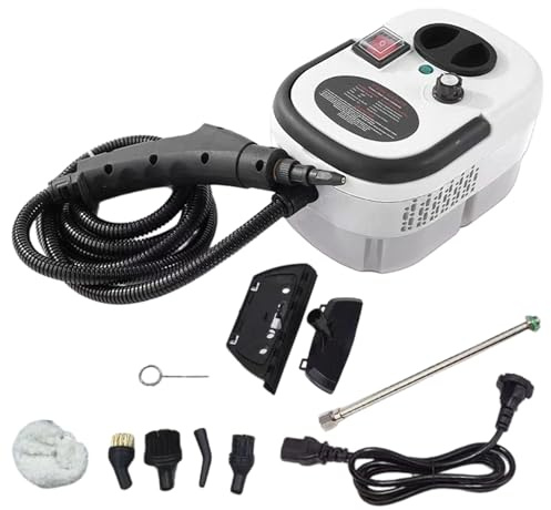 YRTUOP Pulitore A Vapore | 2500W 6 Livelli Portatile Riscaldamento Rapido | Per Fughe Pavimenti - Per Auto Casa Cucina Tappezzeria Sporco Grasso Pavimento Soluzione Di
