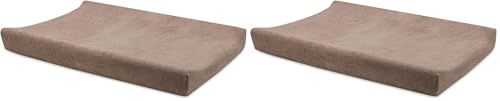 Jollein Housse de Matelas à Langer - Milky Coffee - 50x70cm - 85% Coton, 15% Polyester - Certifiée OEKO-TEX - Housse pour Matelas à Langer (Lot de 2)