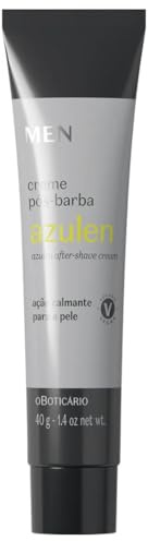 O Boticário Crema MEN Azulen Aftershave Después del Afeitado Post-depilación Hombre Piel Refrescante Vegan 40g