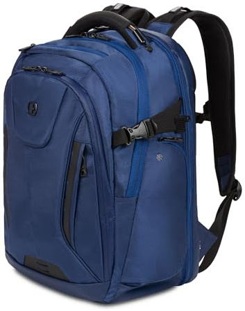 SwissGear 5358 USB Scansmart Laptop Backpack, Blue Ballistic, L, 5358 Usb Scansmart Laptop Backpack