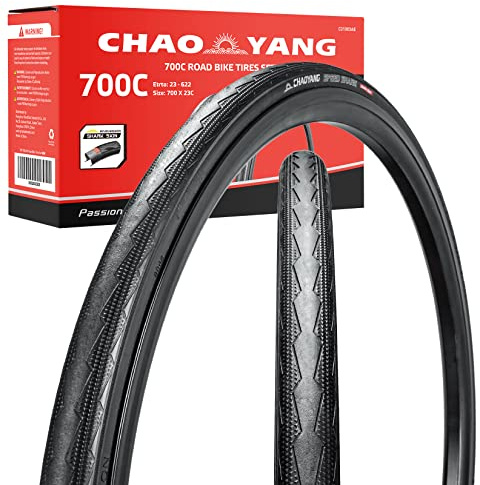 Chao YANG Road Bike Tire Set, Foldable 700 x 23c Road Bike Tires