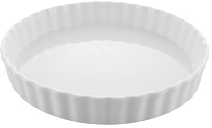 LDXDRU Teglia per quiche in ceramica, 26 cm, con rivestimento antiaderente, per torte di frutta, torta, quiche