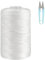 40 Meters Roman Blind Cord, 131 Feet 2mm Nylon Blind String, Curtain braided String Pull for Blind Shade, Picture Hanging, Bracelet Making and Crafts (White)