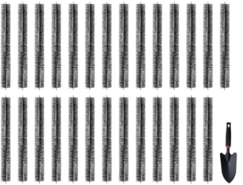 VEVOR Cepillo para Canalones 27 Piezas Longitud Total de 24,4 m Diámetro de 110 mm Protector de Hojas Cepillo de Limpieza para Canalones de 12,7 cm Elimina Fácilmente Hojas y Escombros del Techo