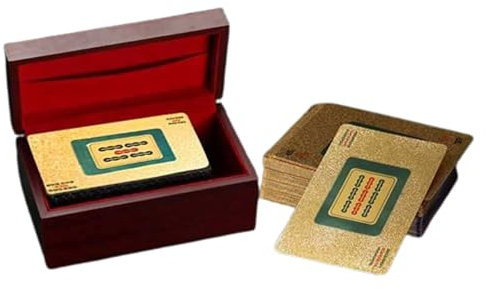 Klassiska Mahjong spelkort, Mah Jong kinesiska spelkortsset, 144 kortset Mahjong med låda, vattentätt Mahjong spelkort, Mahjong korttryck, handhållen mahjong-spel, för resor, camping