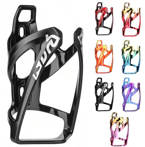 Binudum Flaschenhalter Fahrrad Getränkehalter Fahrrad mit Schrauben Leichtgewicht Radfahren Fahrrad Wasserflaschenhalter für Straße, Mountainbike (Schwarz)