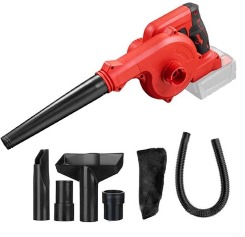 URPIZY - Aspirador de hojas eléctrico inalámbrico de 18 V 2 en 1, ligero y potente, velocidad del viento: 120 MPH, para jardín, patio, terraza, limpieza