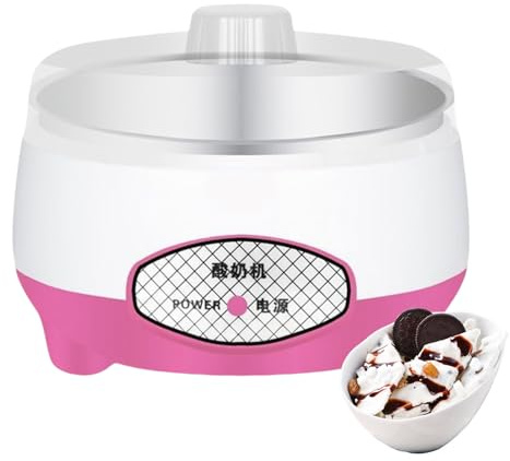 Njidher Yogurtera Automática, Yogurtera con Control de Temperatura Ajustable, Eléctrica Multifuncional 1.2L Bajo Nivel de Ruido para Leche en Cocina Hogar