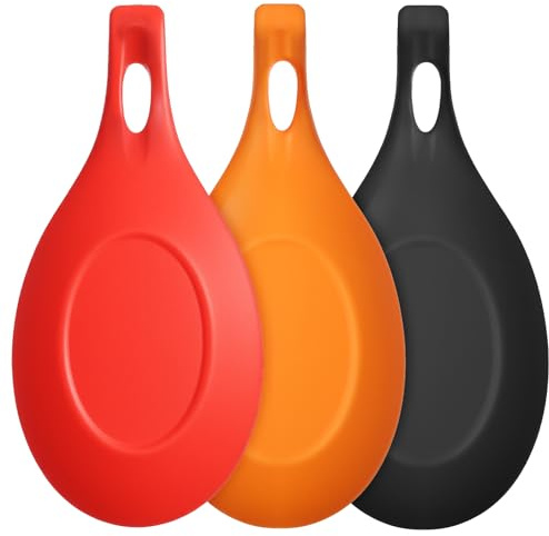 Classicseali 3pcs Spoon Rest Kitchen,Silicone Spoon Rest