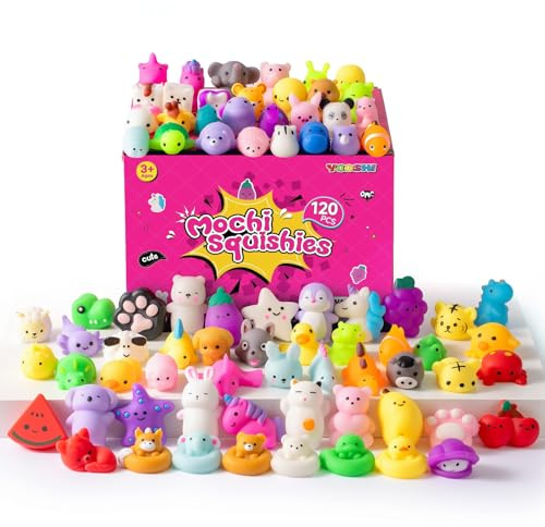 30 Pcs Mochi Squishy Toys for Kids, Cute Animal Stress Relief Toys, Kawaii Mini Sensory Toys for Birthday Party Favors, Classroom Prizes, Goodie Bag Fillers, Treasure Box Toys, Boxed
