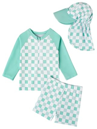 JiAmy Abbigliamento da bagno UV per neonati, Costume da bagno per bambini con cappello, Costume da bagno per neonati, Bambini, Costume intero da bagno, Abbigliamento da bagno, Costume da bagno per