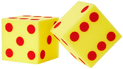 Learning Resources Dados Gigantes de Puntos de Espuma Blanda (Set de 2)