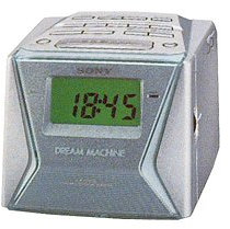 Sony ICF-C153L Cube Clock Radio - Silver