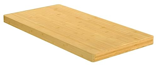 vidaXL Schneidebrett, Küchenbrett zum Schneiden von Käse Brot Fleisch, Servierbrett für Küche, Käsebrett Brotschneidebrett Vorspeisenplatte, Bambus
