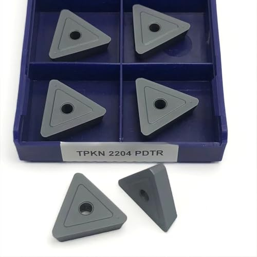 10 pz TPKR TPKN 2204 PDTR Utensile for tornitura esterna for macchine utensili CNC Inserto in metallo duro PVD Fresatura di alta qualità Tpkr22 TPKN 22(TPKN 2204 PDTR LT30)