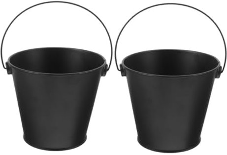 Toyvian 2piezas Cubos De Grasa De Hierro para Barbacoa Resistente y Recoge Aceite para Parrillas Al Aire Herramienta Duradera para Barbacoa