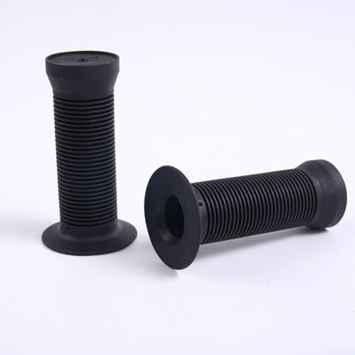 Jotekonoby 1 par de empuñaduras de goma de 90 mm para niños, antideslizantes, para empuñaduras de bicicleta, compatibles con manillares de 22 mm, juego de agarre de bicicleta para niños (negro)