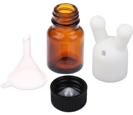 Bouchon d'inhalateur d'huile étanche – Bouteille distributrice à double nez | Mini ensemble d'inhalateur de d'huile essentielle, bouteille de diffuseur à Double pour l'aromathér
