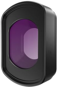 Kit de filtros magnéticos para dji Pocket 4 CPL con Recubrimiento Nano Negro difuminado UV Gran Angular y anticontención lumínica para cámaras de acción (Convertidor Gran Angular)